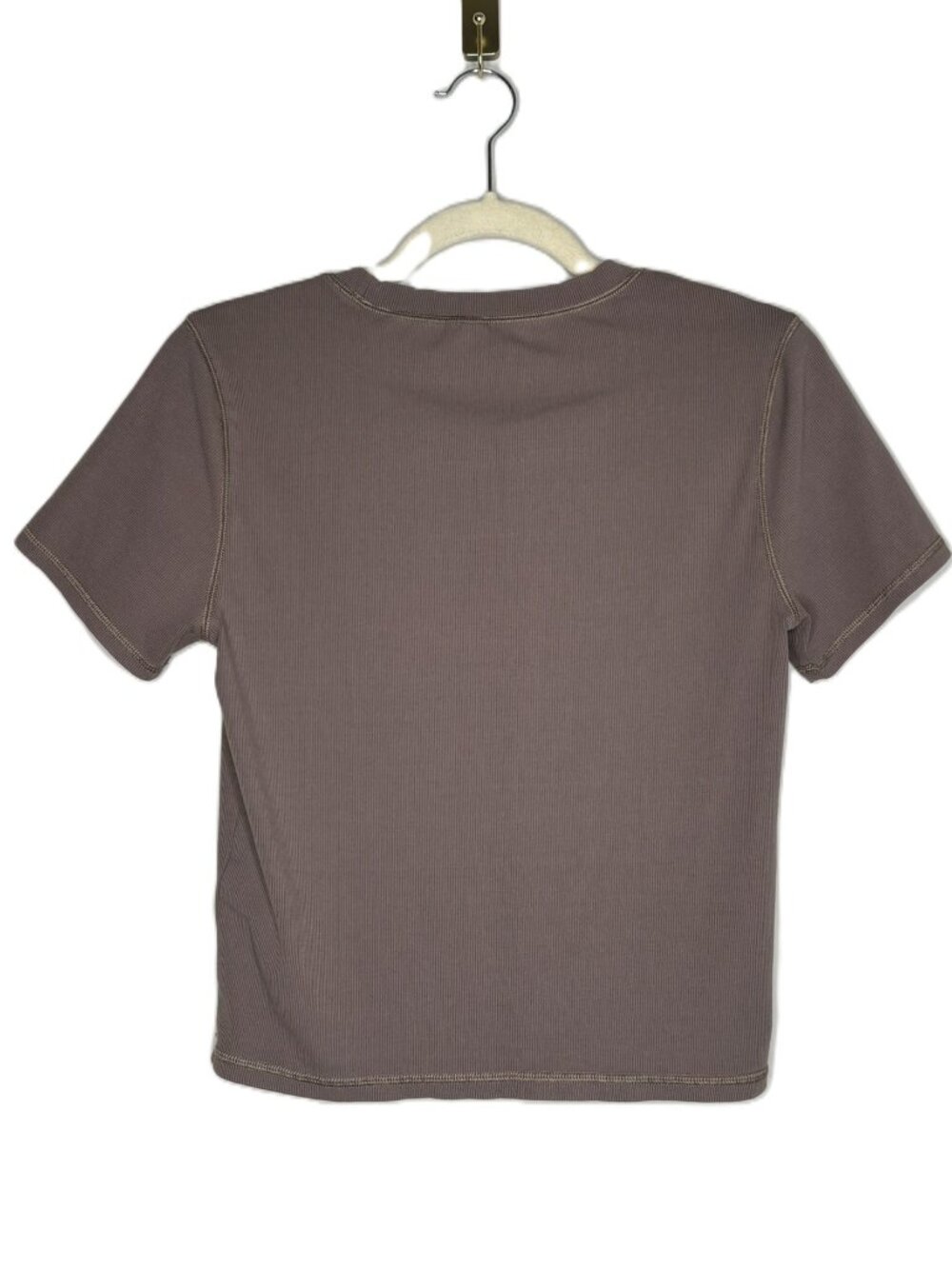 Vuori Pose Fitted Tee – Smokey Taupe – Large – Soft Stretch Performance - Picture 2 of 9